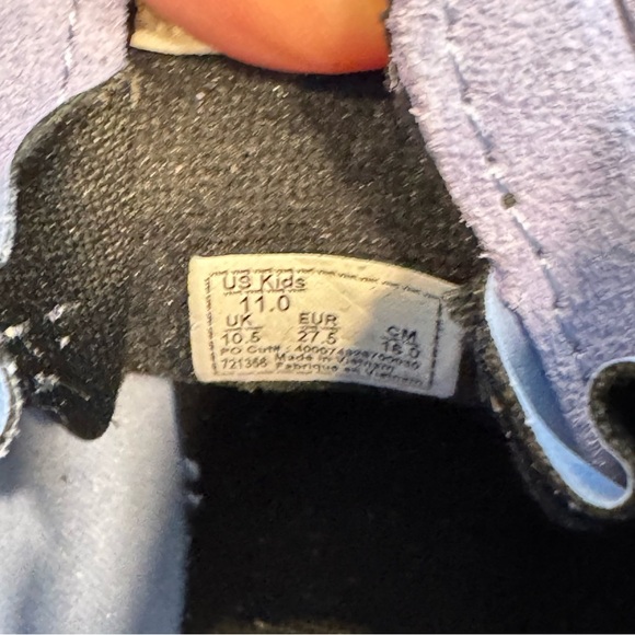 Vans Kids Hi MTE Periwinkle Blue Suede Sneakers Toggle Laces Sz 11 NEW - Picture 9 of 10